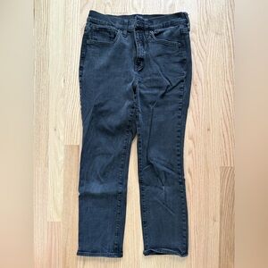J. Crew Distressed Black Ankle Jeans - Size 28